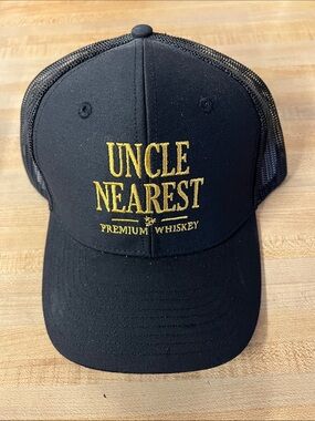 Uncle Nearest Black and Gold Trucker Hat - Premium Whiskey